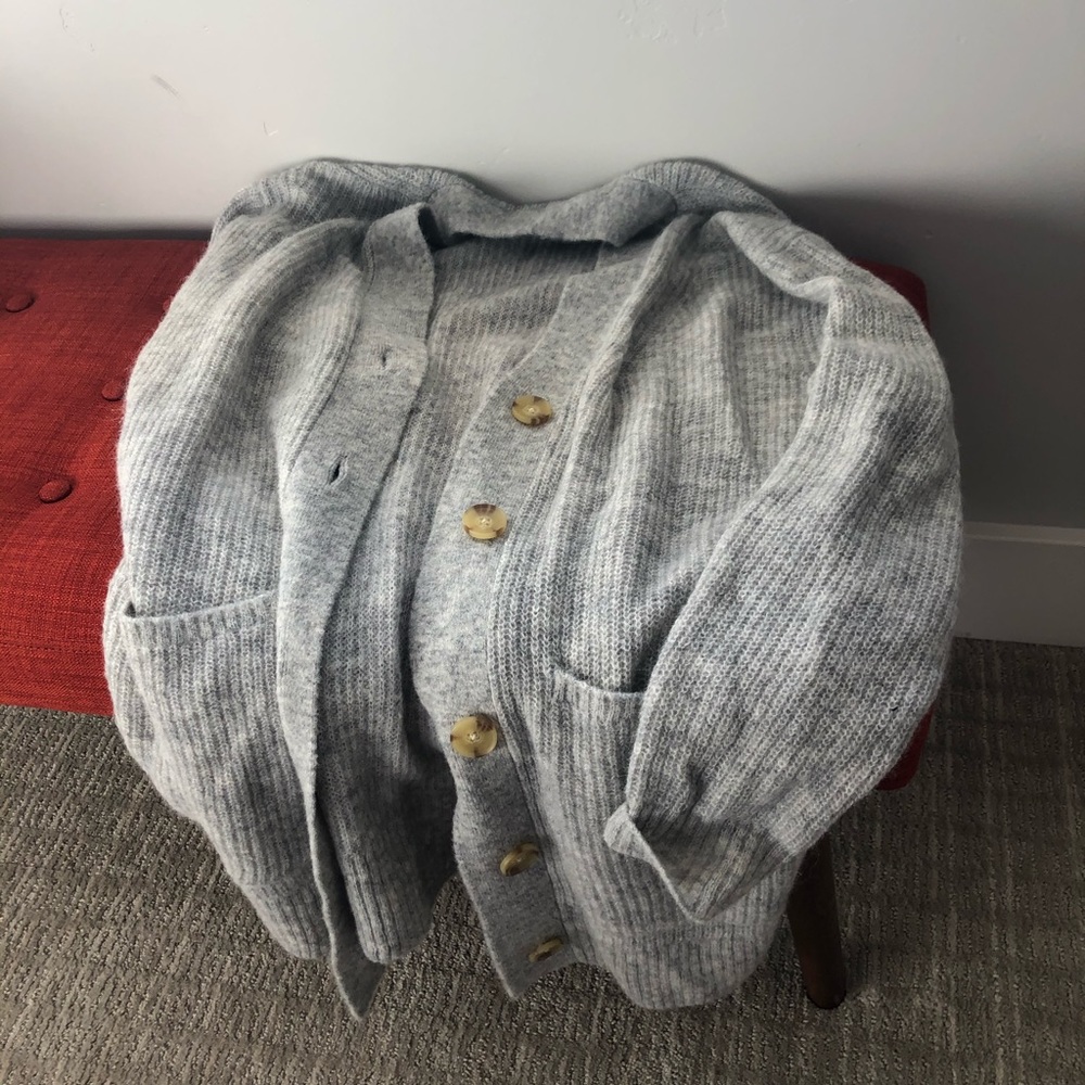 Everlane oversized alpaca cardigan